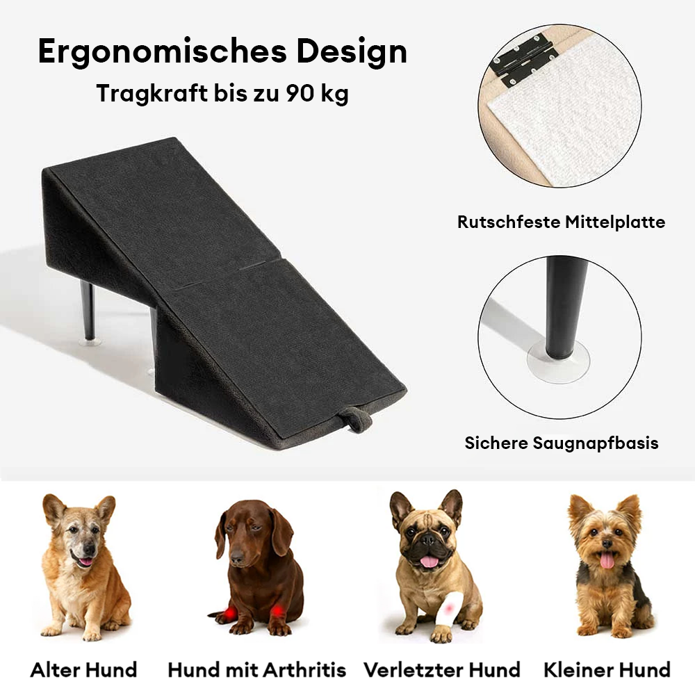 2-in-1 Umwandelbare Holz-Haustreppe Hund Rampen Treppen