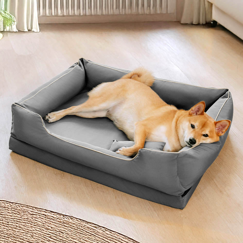 Nordischer Stil wasserdichter kratzfester waschbarer Hundesofa-Bett mit Kissen