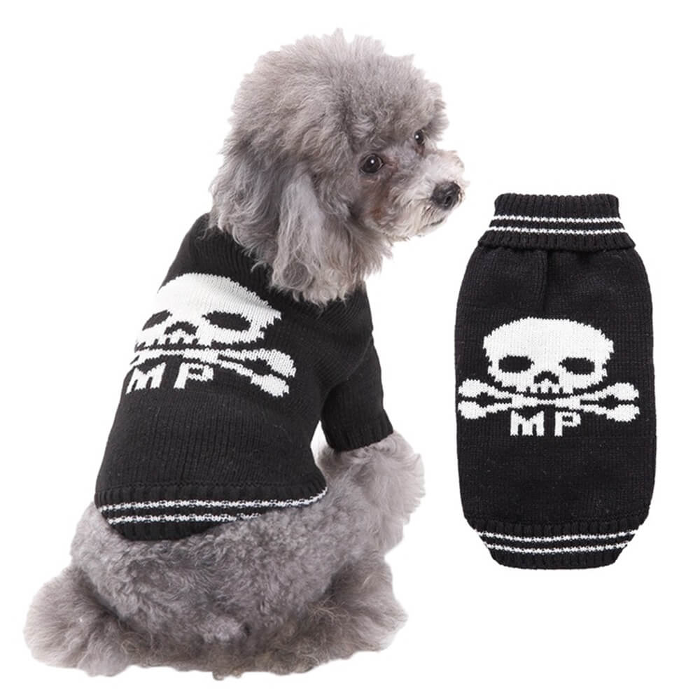 Halloween-Haustierpullover | Warme und gemütliche Hundekleidung mit Halloween-Muster