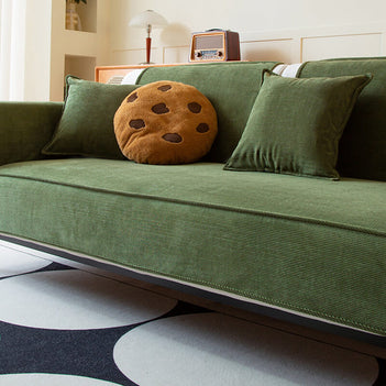 Rutschfester Schicker Couchbezug Sofaschutz aus Cord
