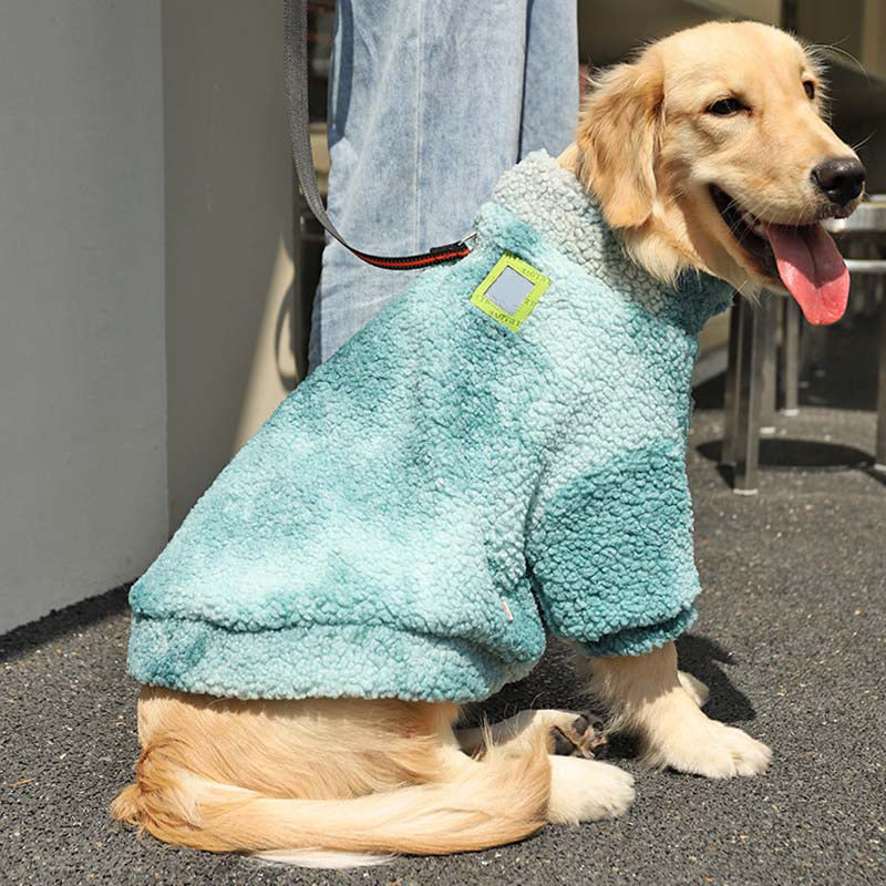 Manteaux de veste pour chien à fourrure tie-dye