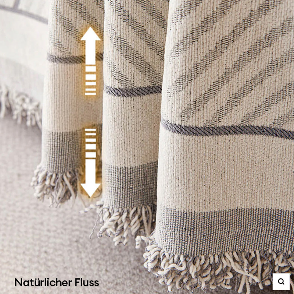 Klassisches geometrisches Muster Chenille Überwurf Sofabezug