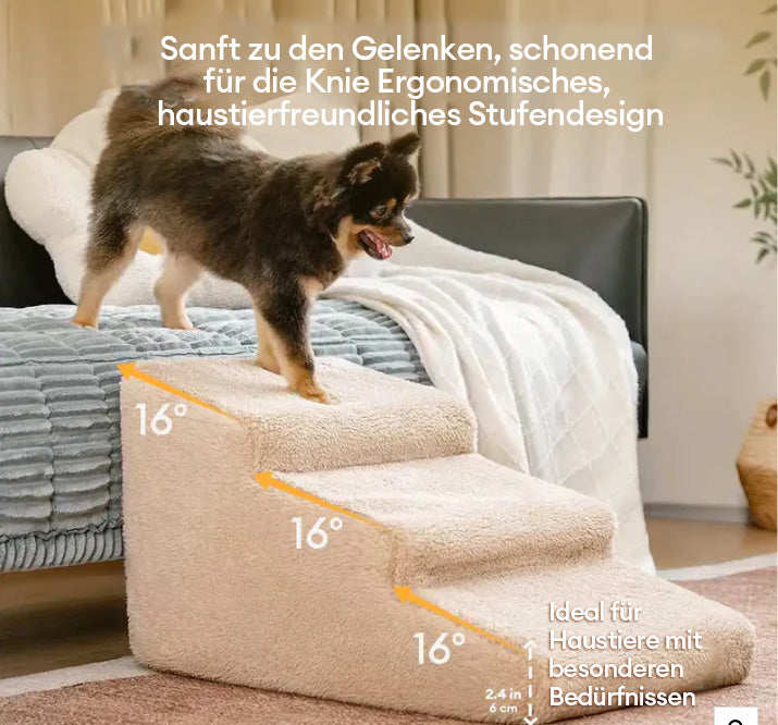Kletterhilfe für Bett- und Couchzugang – Gelenkschutz mit weichen Hundetreppe