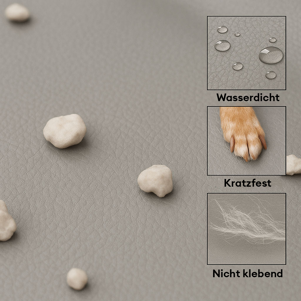 Luxe Kunstleder faltbares orthopädisches großes Hundebett - CoreLounge