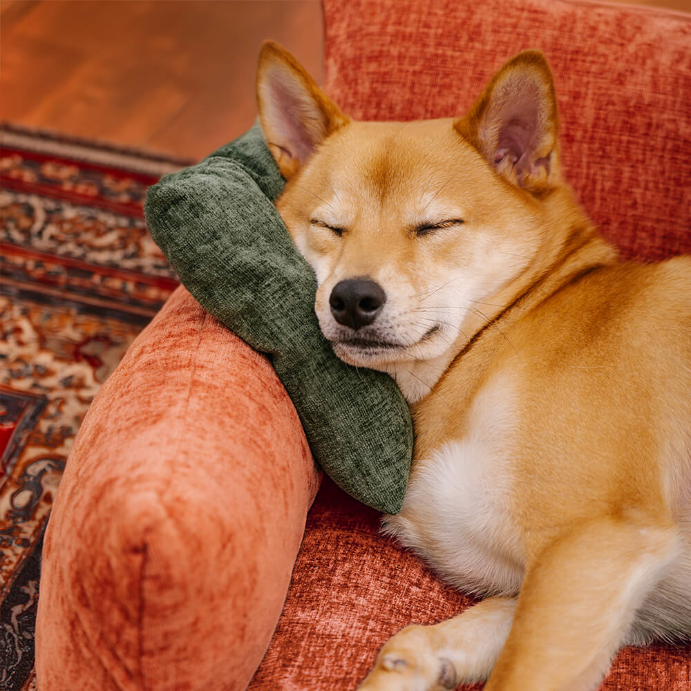 Schlafsofa für Hunde und Katzen aus Chenillestoff im Vintage-Stil